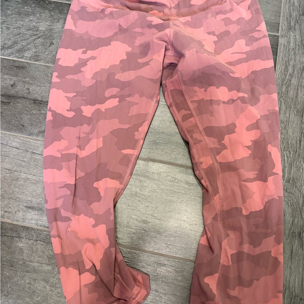 lululemon athletica Pink Camo Leggings align size 10